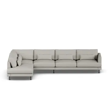 Bredhult sofa - Same Grey 6673-zwart staal, 4-zits B2 - 1898