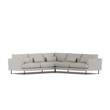 Bredhult sofa - Same Grey 6673-zwart staal, hoekbank F - 1898
