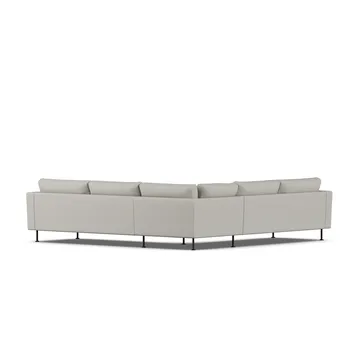 Bredhult sofa - Same Grey 6673-zwart staal, hoekbank F - 1898
