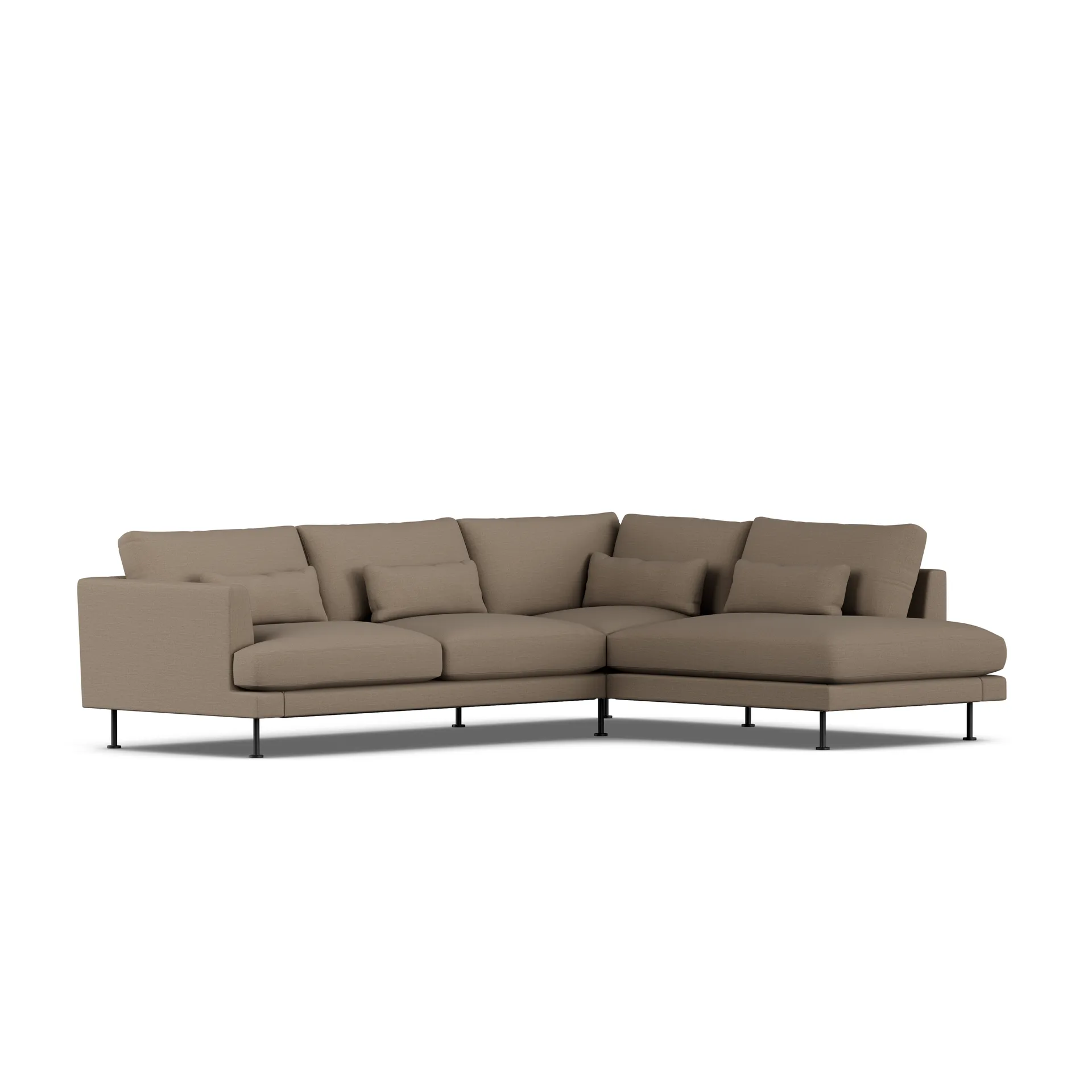 Bredhult sofa, Same Mole 6674-zwart staal, 3-zits A1 1898