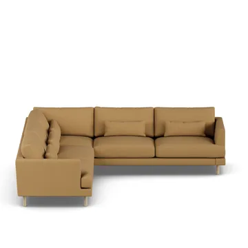 Bredhult sofa - Same Ochre 6676-witgeoliede eiken, hoekbank F - 1898