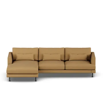 Bredhult sofa - Same Ochre 6676-zwart staal, 2,5-zits C2 - 1898