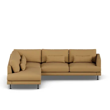 Bredhult sofa - Same Ochre 6676-zwart staal, 3-zits A2 - 1898