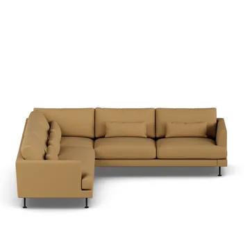Bredhult sofa - Same Ochre 6676-zwart staal, hoekbank F - 1898