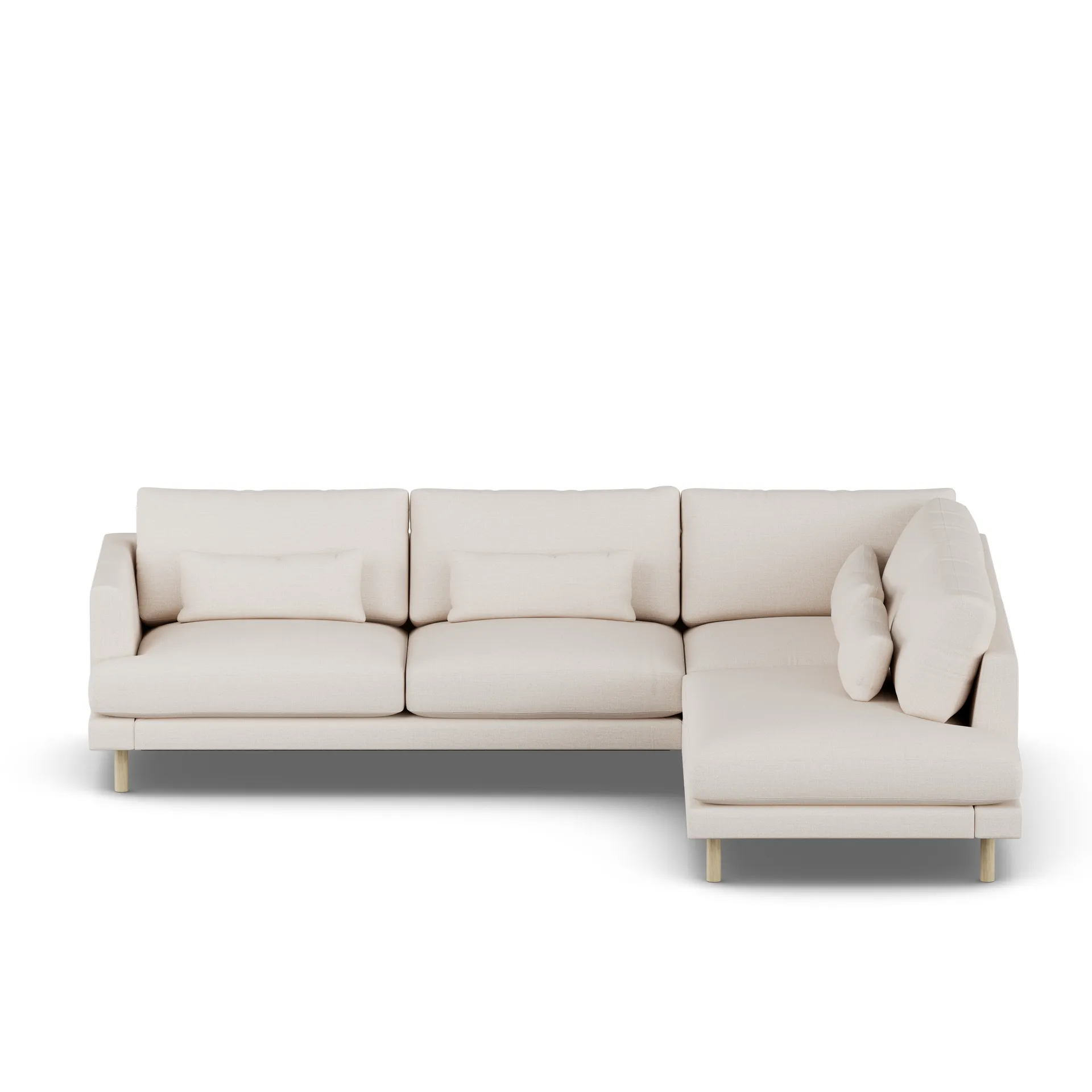 Bredhult sofa, Same Off White 6671-witgeoliede eiken, 3-zits A1 1898