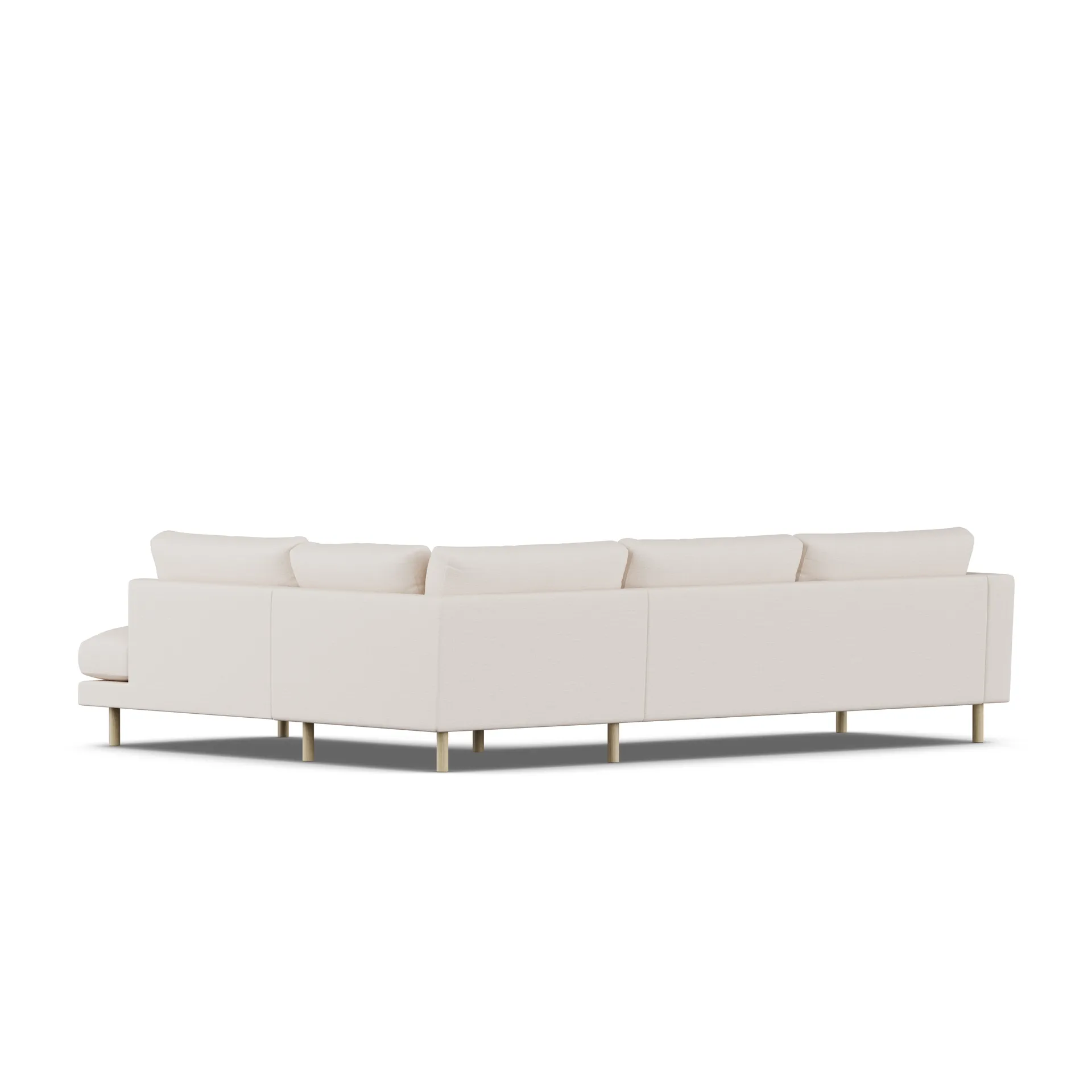 Bredhult sofa, Same Off White 6671-witgeoliede eiken, 3-zits A1 1898