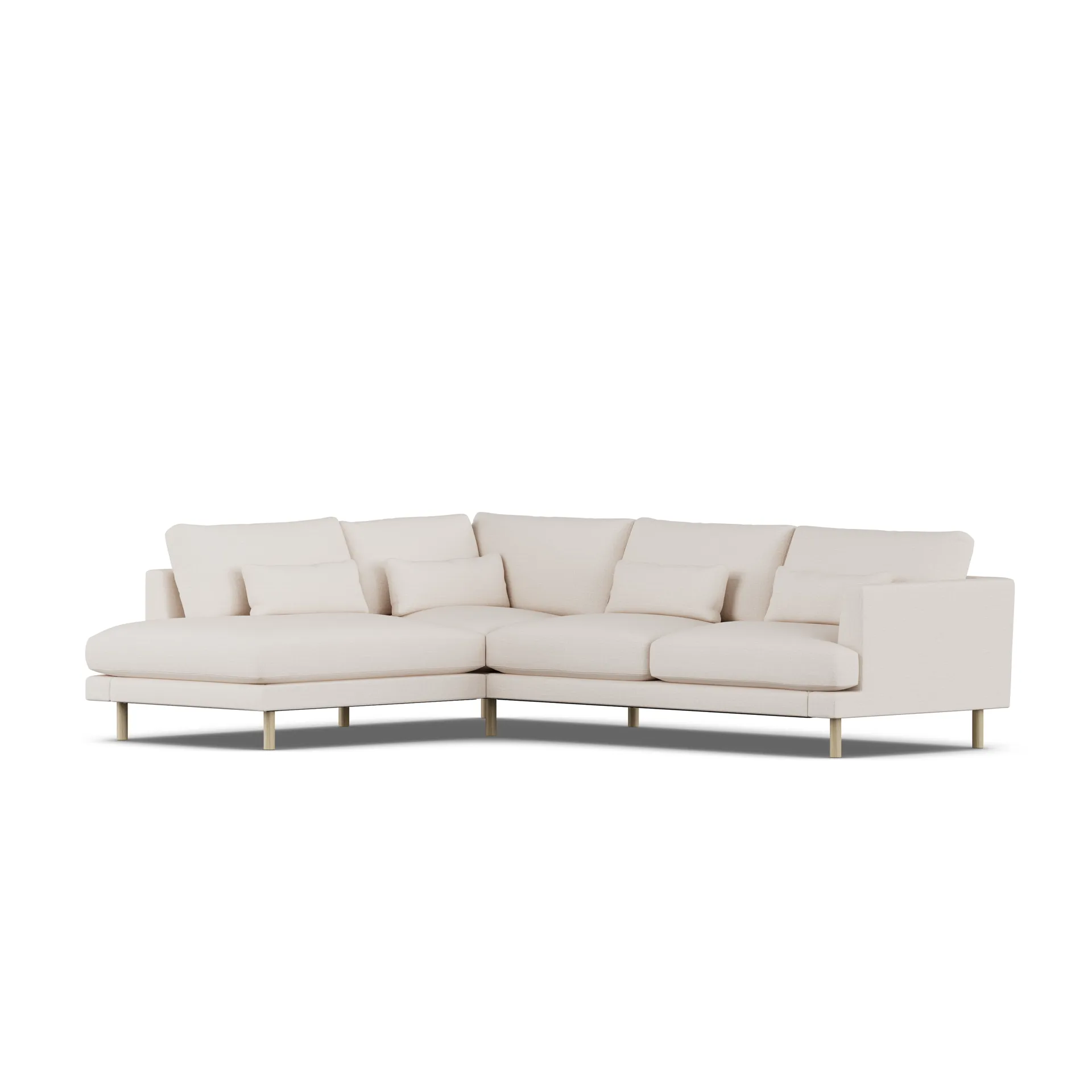 Bredhult sofa, Same Off White 6671-witgeoliede eiken, 3-zits A2 1898