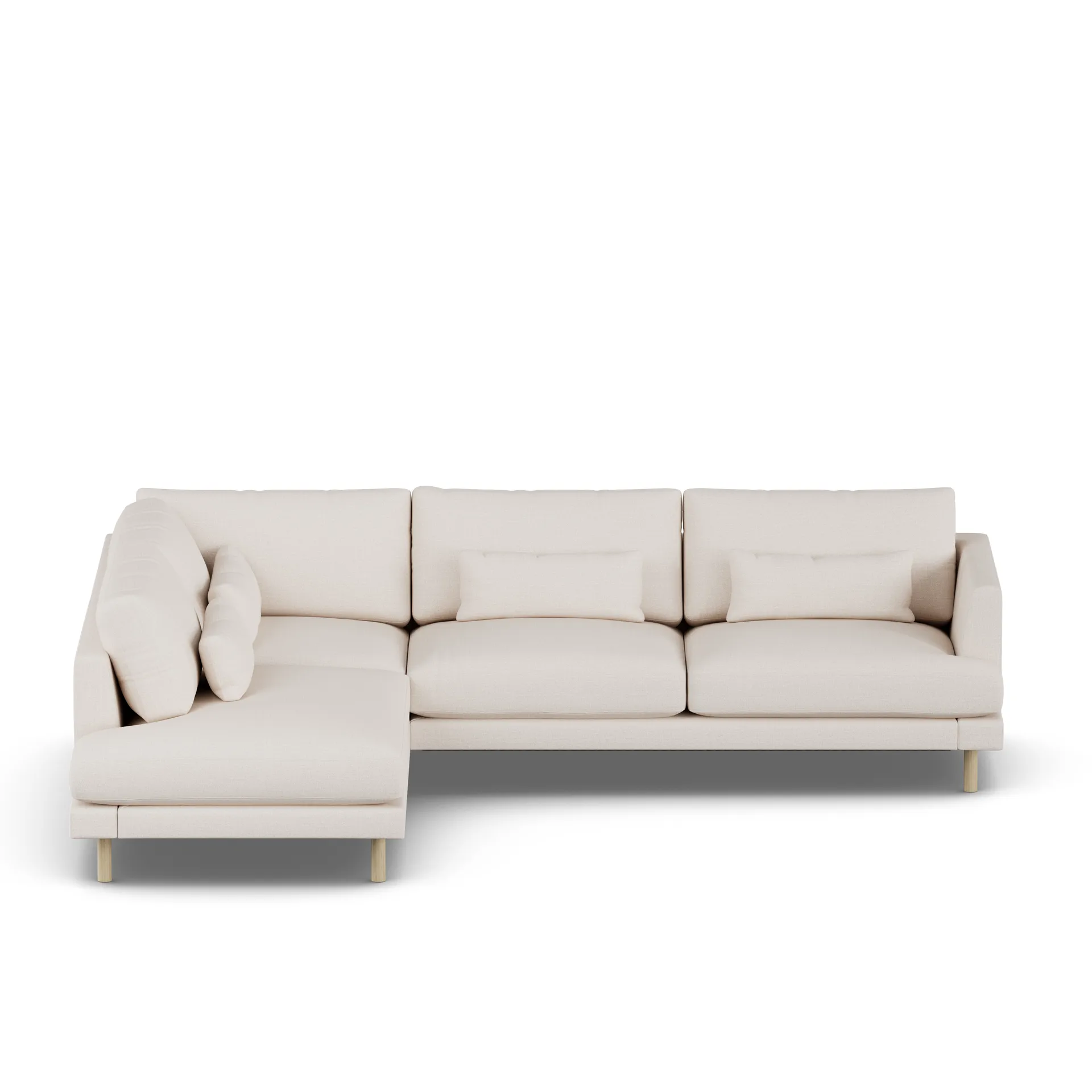 Bredhult sofa, Same Off White 6671-witgeoliede eiken, 3-zits A2 1898