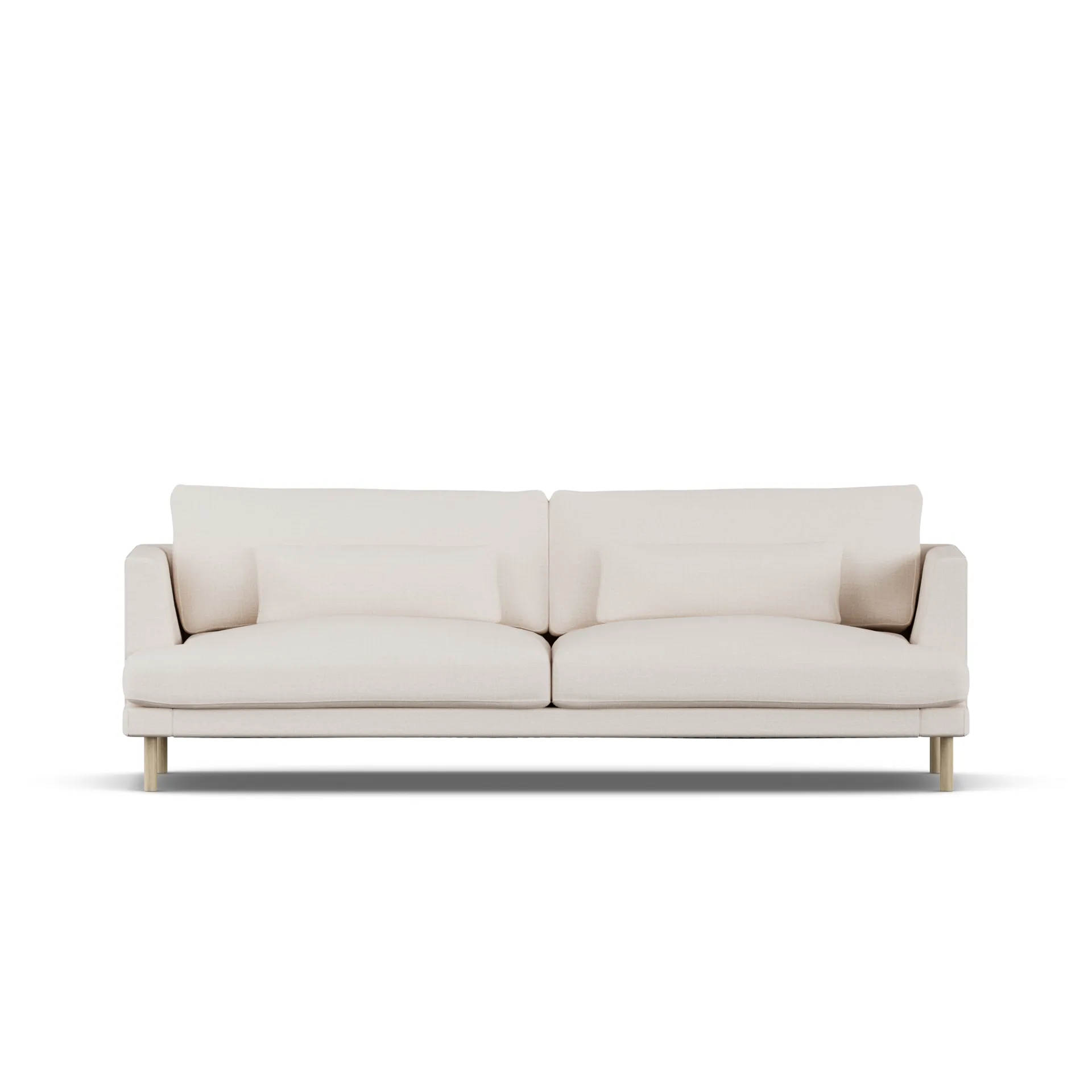 Bredhult sofa, Same Off White 6671-witgeoliede eiken, 3-zits 1898