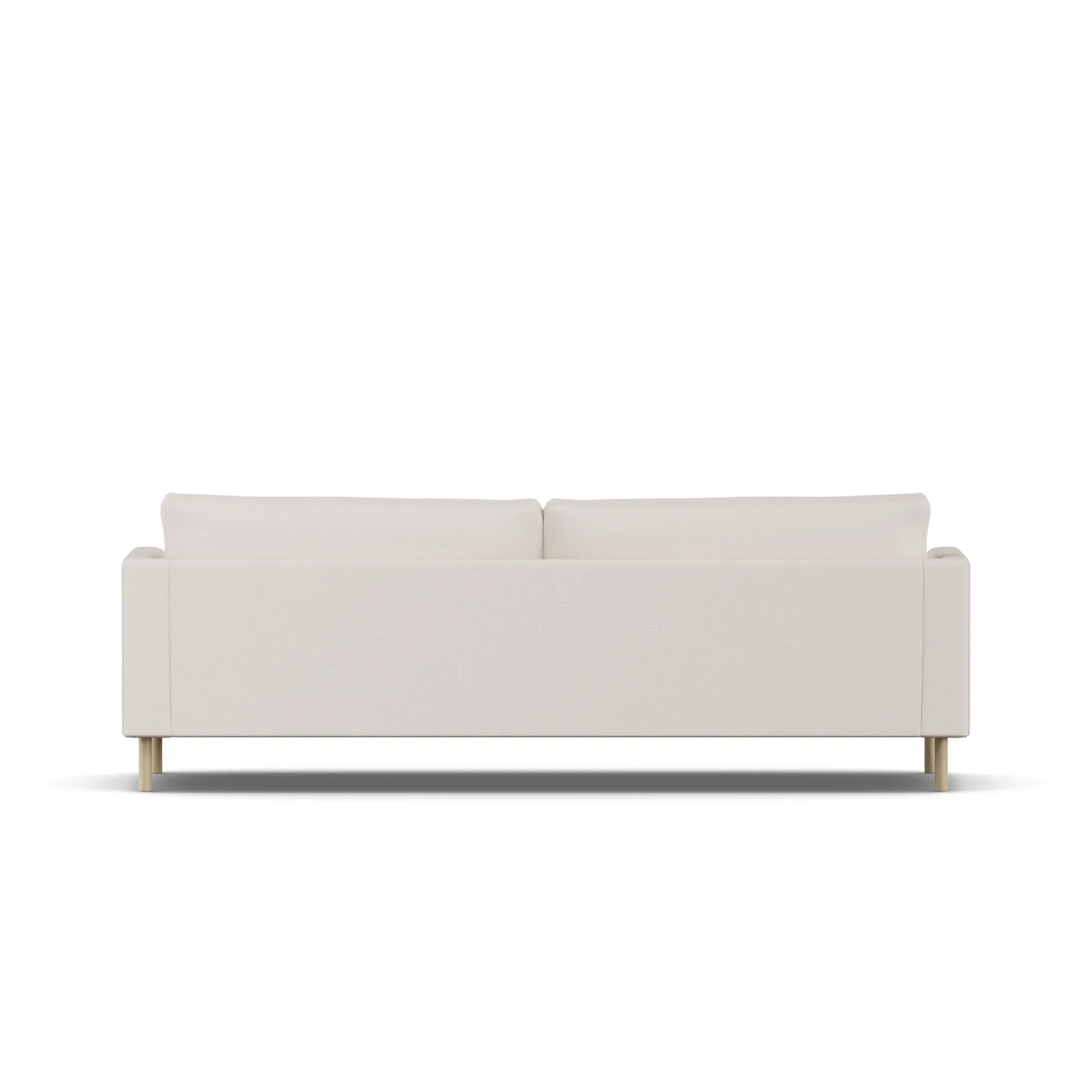 Bredhult sofa, Same Off White 6671-witgeoliede eiken, 3-zits 1898