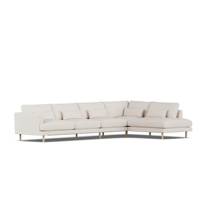 Bredhult sofa - Same Off White 6671-witgeoliede eiken, 4-zits B1 - 1898