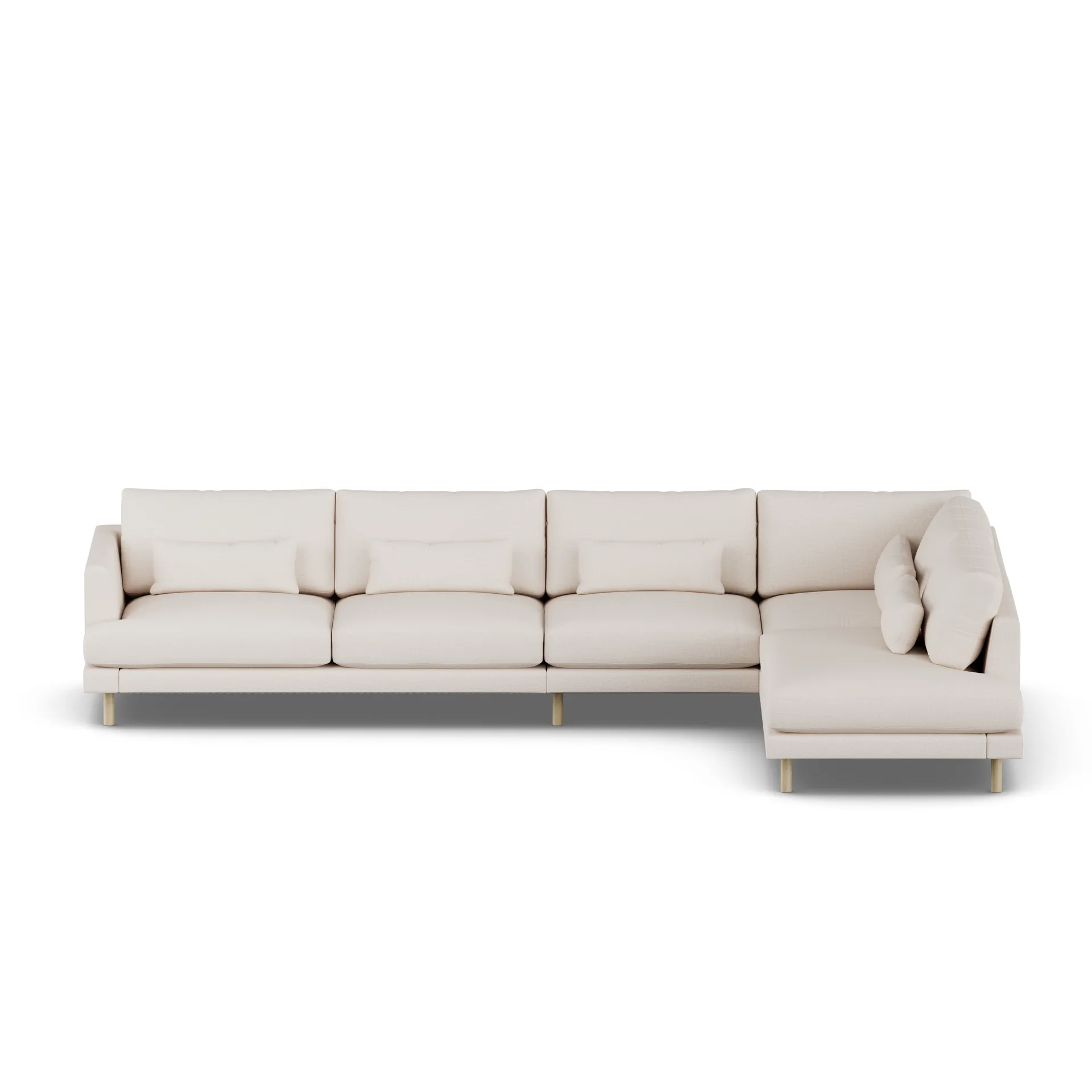 Bredhult sofa, Same Off White 6671-witgeoliede eiken, 4-zits B1 1898