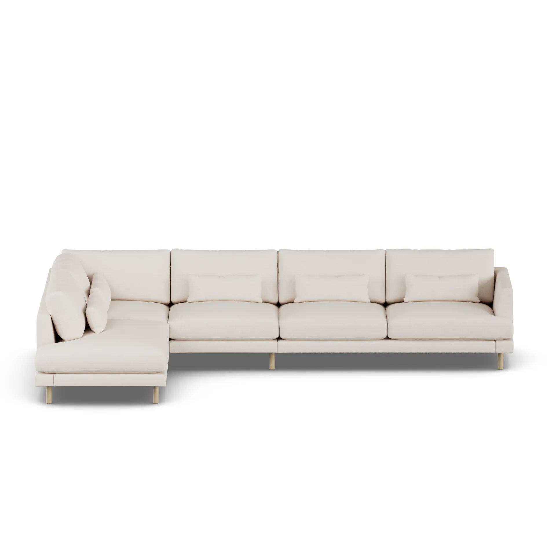 Bredhult sofa, Same Off White 6671-witgeoliede eiken, 4-zits B2 1898