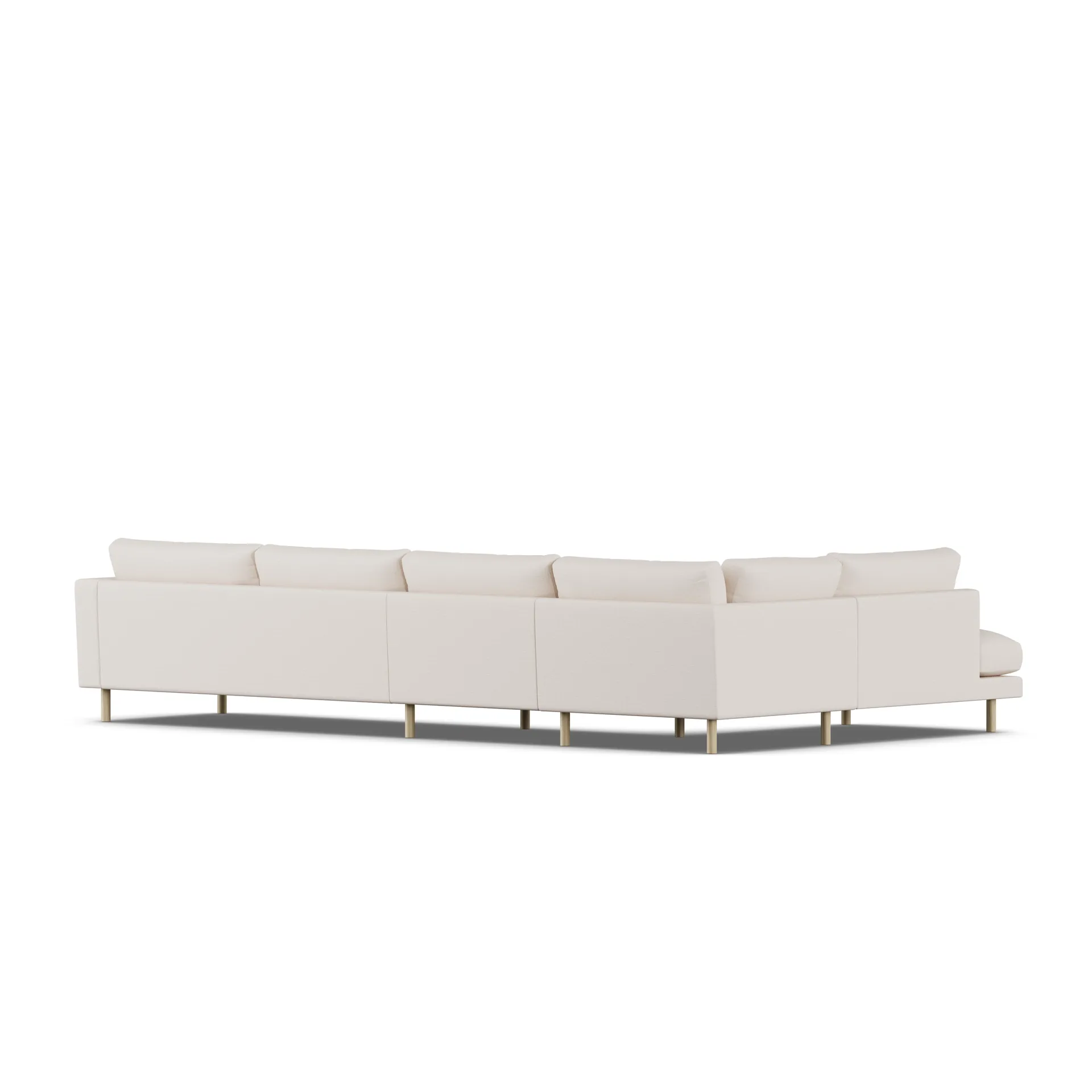 Bredhult sofa, Same Off White 6671-witgeoliede eiken, 4-zits B2 1898