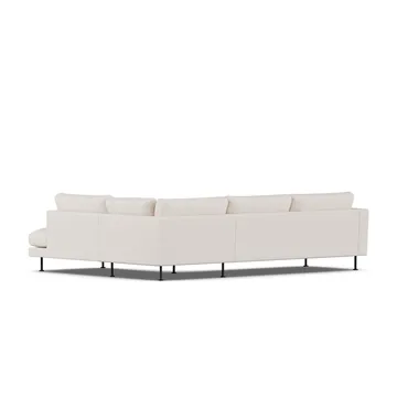 Bredhult sofa - Same Off White 6671-zwart staal, 3-zits A1 - 1898