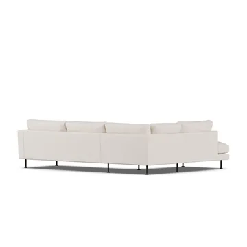 Bredhult sofa - Same Off White 6671-zwart staal, 3-zits A2 - 1898