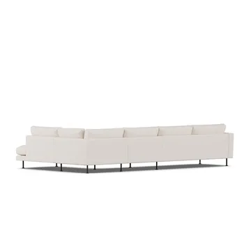 Bredhult sofa - Same Off White 6671-zwart staal, 4-zits B1 - 1898