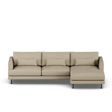 Bredhult sofa - Same Sand 6672-zwart staal, 2,5-zits C1 - 1898