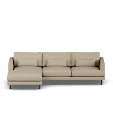 Bredhult sofa - Same Sand 6672-zwart staal, 2,5-zits C2 - 1898