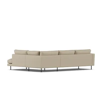 Bredhult sofa - Same Sand 6672-zwart staal, 3-zits A1 - 1898