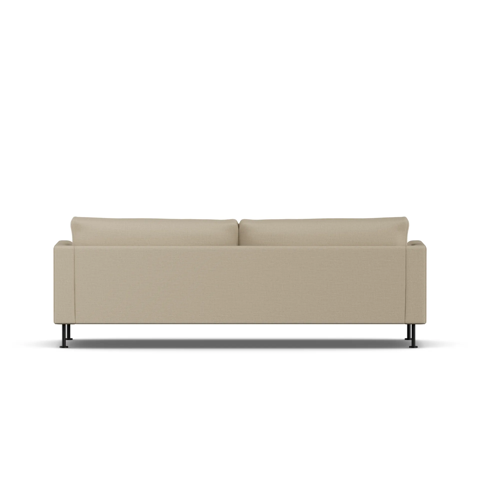 Bredhult sofa, Same Sand 6672-zwart staal, 3-zits 1898