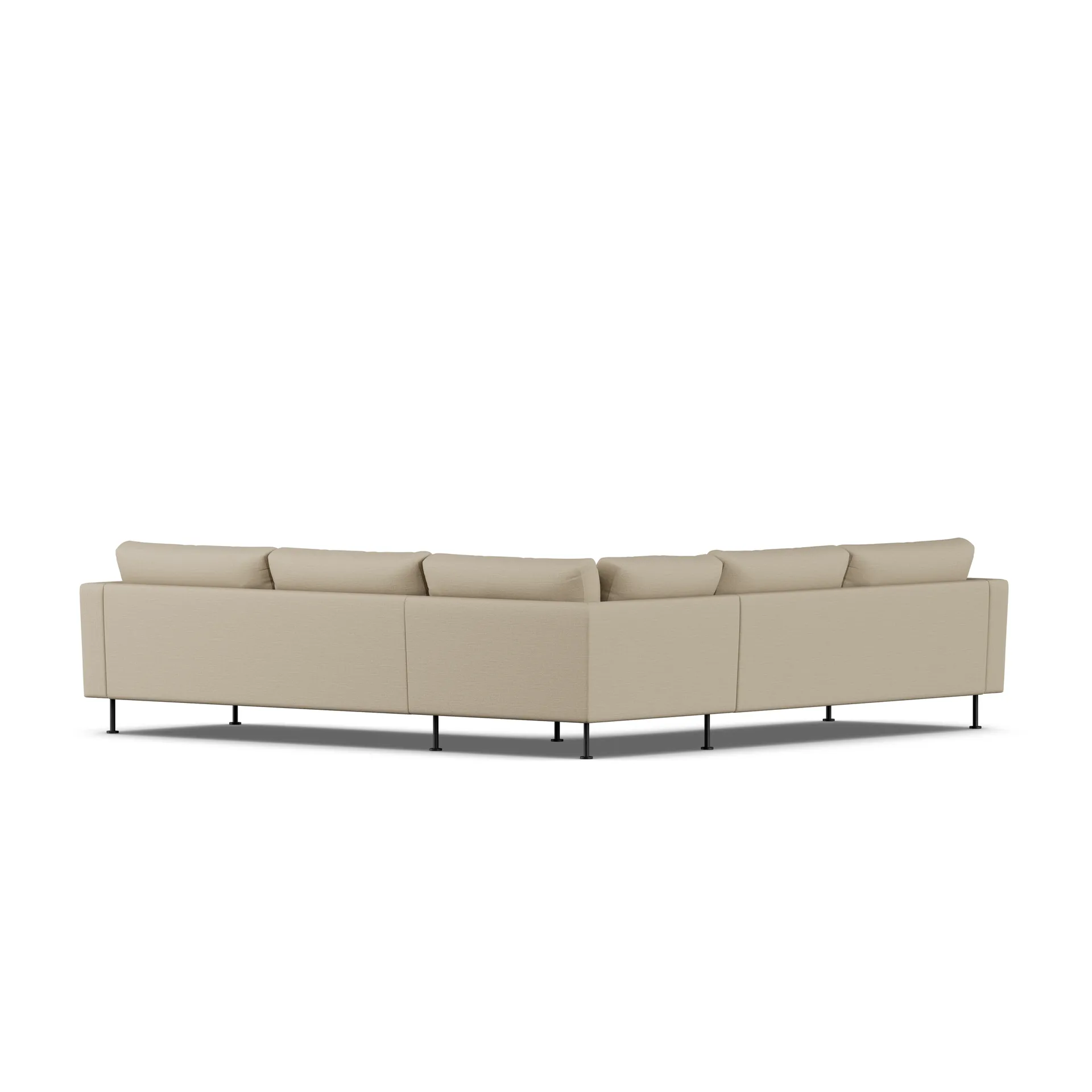 Bredhult sofa, Same Sand 6672-zwart staal, hoekbank F 1898