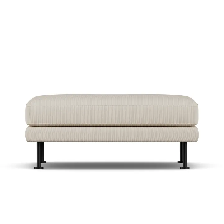 Bredhult voetenbank - Jump Beige 1956-zwart staal - 1898