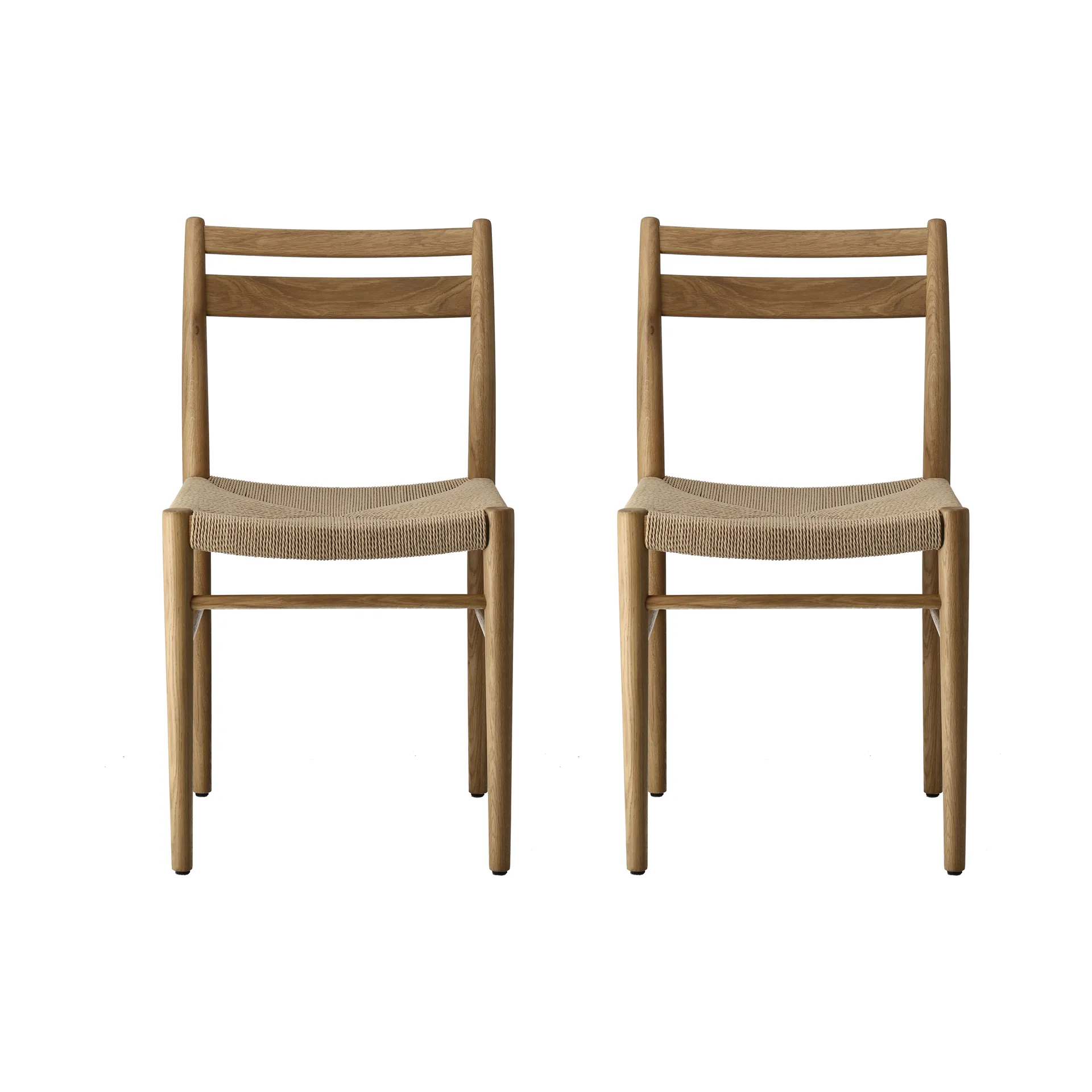 Fridhem eetkamerstoel, Gelakt eik-natuurgevlochten, 2-pack,  1898