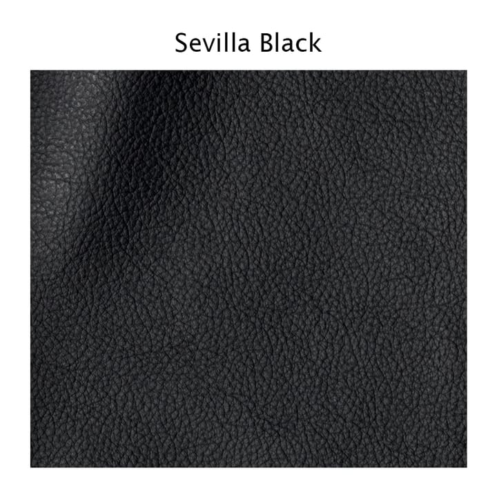 Haga 3-zitsbank, leer sevilla zwart, metalen poten 1898