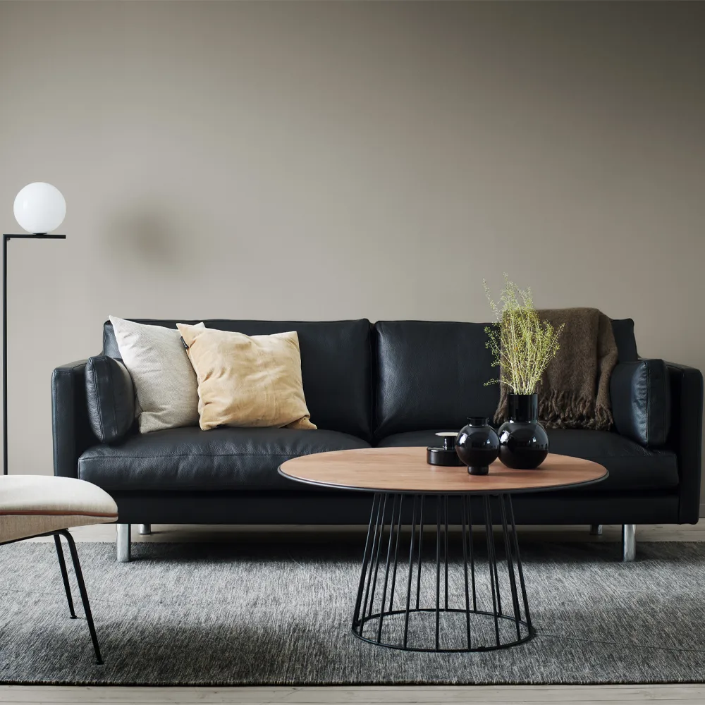 Haga 3-zitsbank, Sevilla Cognac 4003-licht eikenhout 1898