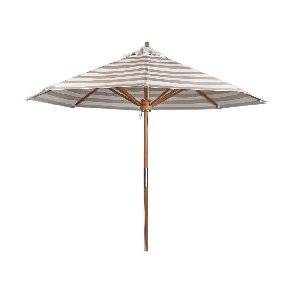 1898 Hisshult parasol Ø270 cm Beige stripe-teak
