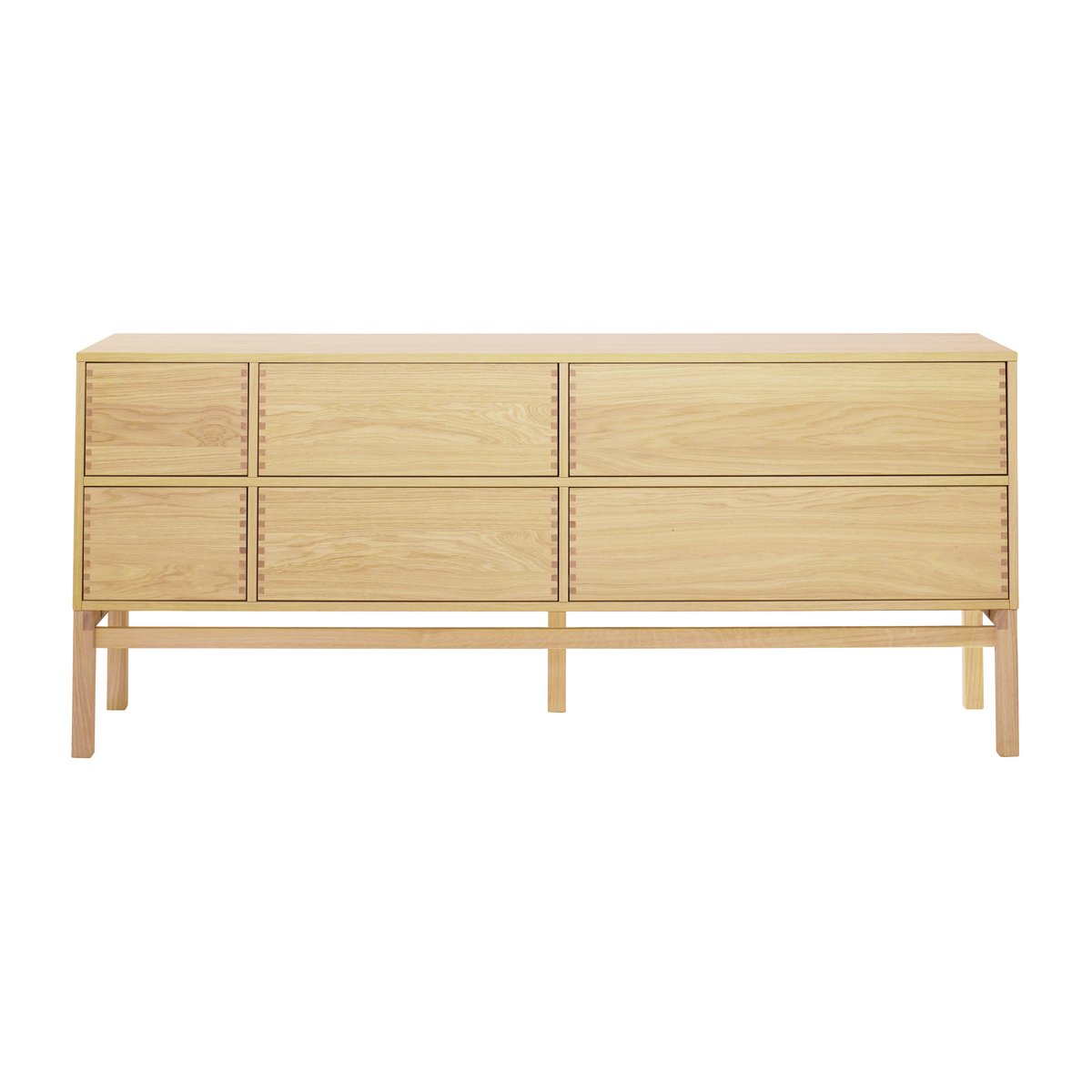1898 Hylte sideboard 6 lades 172x73 cm Eikenhout | Scandinavisch Interieur | Ladekasten & dressoirs | Beige