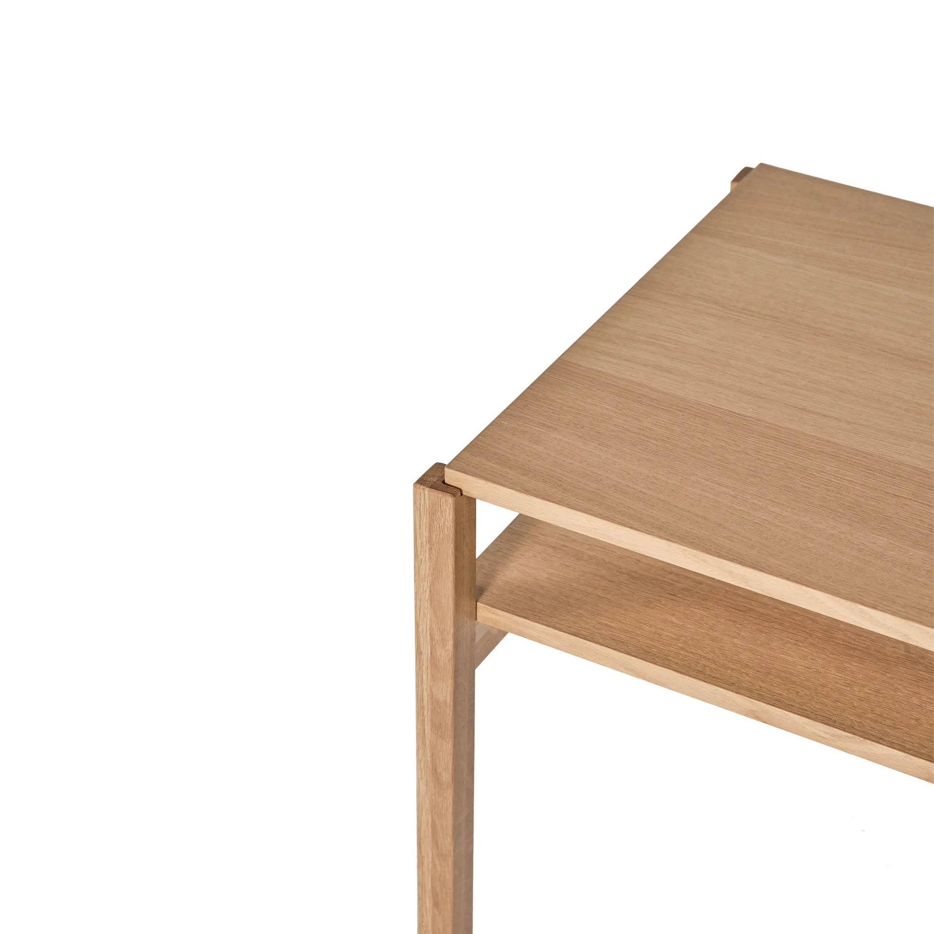 Lid salontafel, Witgepigmenteerd eikenhout, 125x50 cm 1898