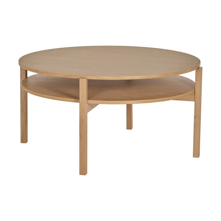 Lid salontafel - Witgepigmenteerd eikenhout, Ø90 cm - 1898