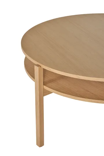 Lid salontafel - Witgepigmenteerd eikenhout, Ø90 cm - 1898