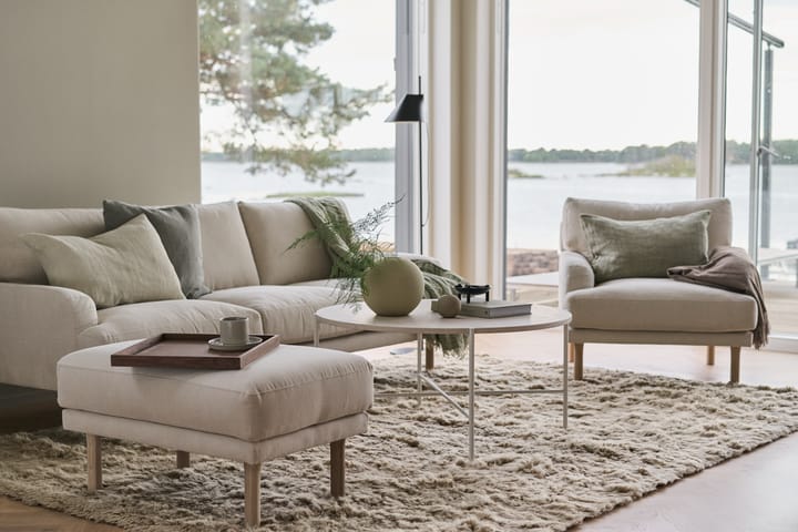 Lidnäs voetenbankje, Caleido beige 1898