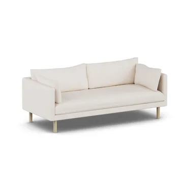 Linnevik bank - Caleido Beige 9600-witgeoliede eiken, 3-zits, zonder rok - 1898