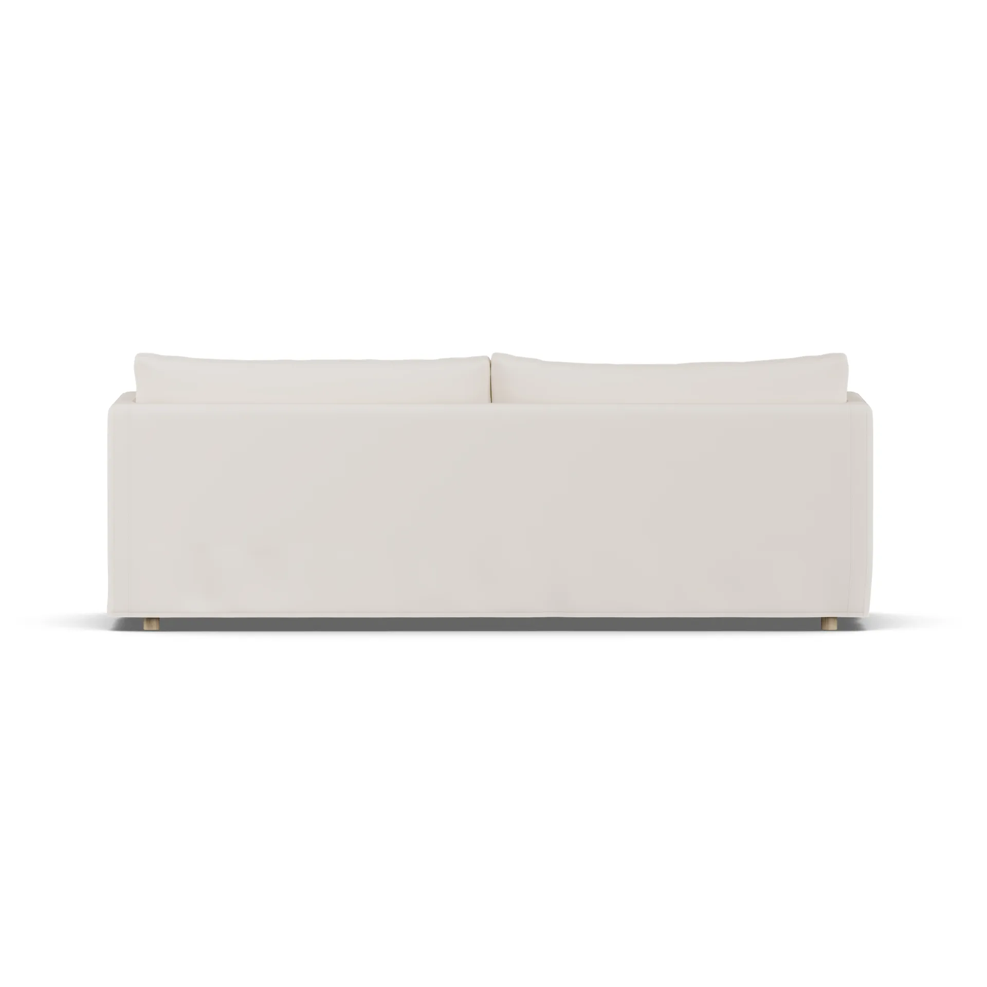 Linnevik bank, Caleido beige 9600-witgeoliede eiken, 4-zits, met rok 1898