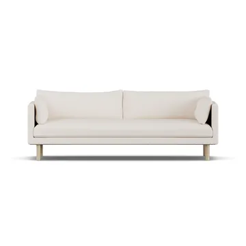 Linnevik bank - Caleido Beige 9600-witgeoliede eiken, 4-zits, zonder rok - 1898