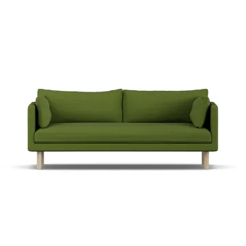 Linnevik bank - Luiza Green 3975-witgeoliede eiken, 3-zits, zonder rok - 1898