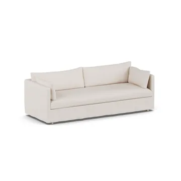 Linnevik bank - Same Off White 6671-witgeoliede eiken, 4-zits, met rok - 1898