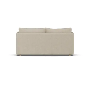 Linnevik sofa - Bern beige 0341-witgeoliede eiken, 2-zits, met rok - 1898
