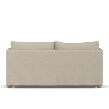 Linnevik sofa - Bern beige 0341-witgeoliede eiken, 2-zits, met rok - 1898