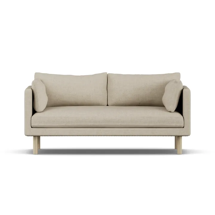 Linnevik sofa - Bern Beige 0341-witgeoliede eiken, 2-zits - 1898