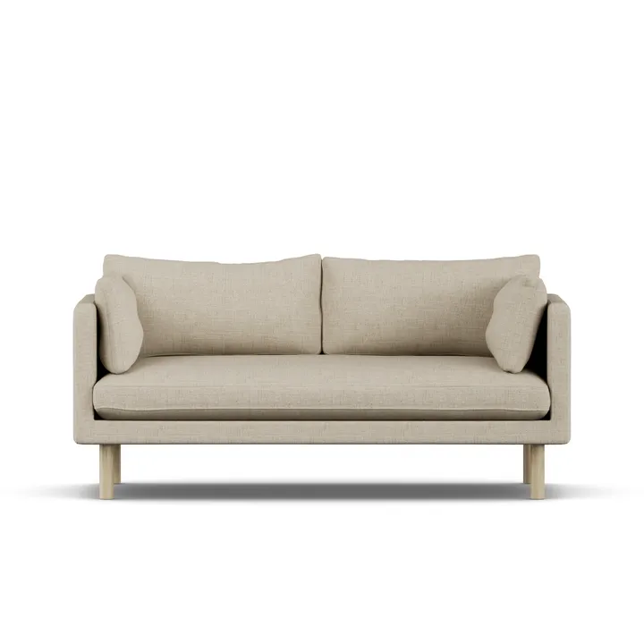 Linnevik sofa - Bern Beige 0341-witgeoliede eiken, 2-zits - 1898
