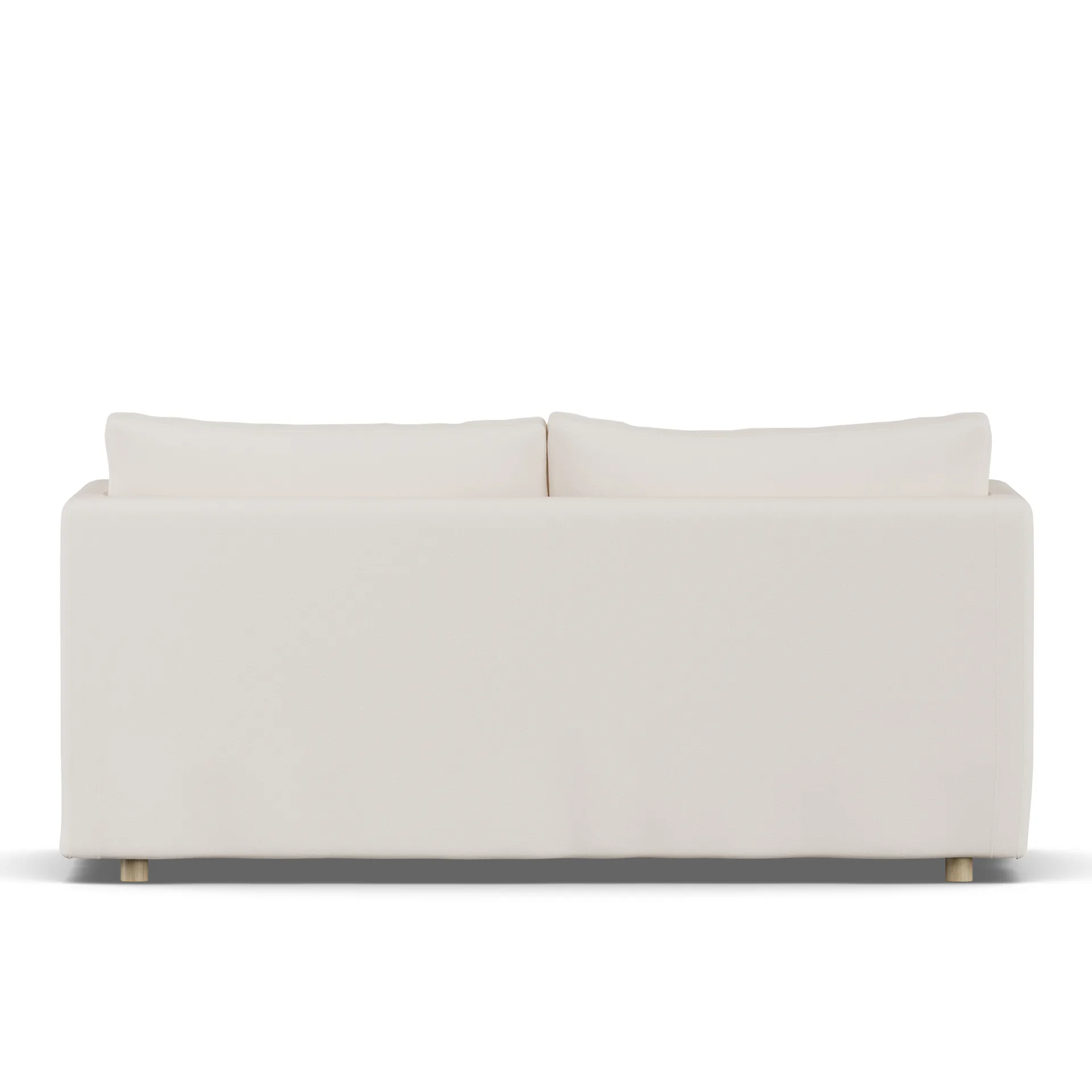 Linnevik sofa, Caleido Beige 9600-witgeoliede eiken, 2-zits, met rok 1898