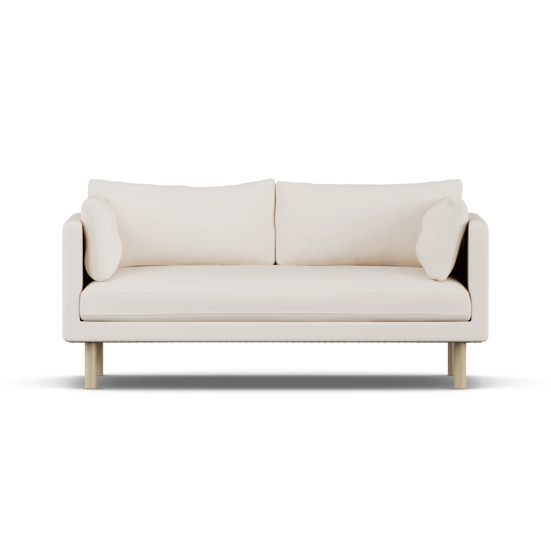 Linnevik sofa, Caleido Beige 9600-witgeoliede eiken, 2-zits 1898