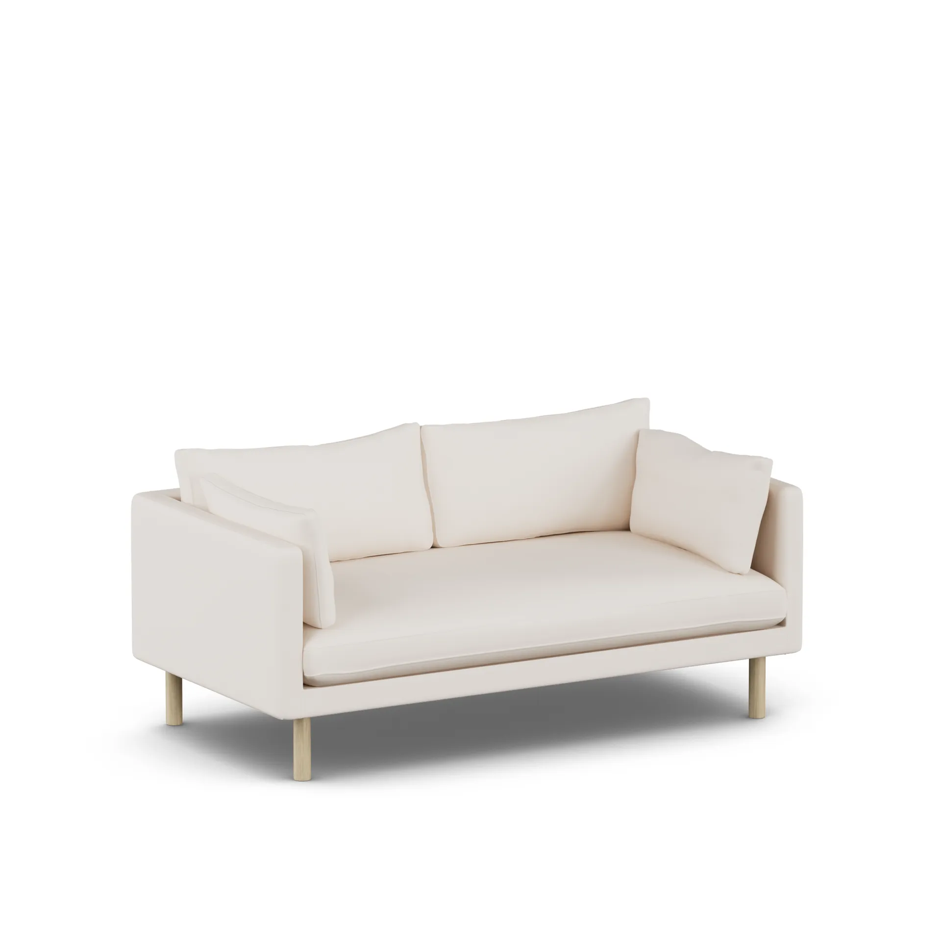 Linnevik sofa, Caleido Beige 9600-witgeoliede eiken, 2-zits 1898