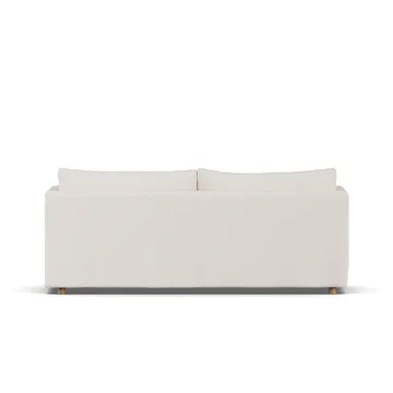 Linnevik sofa - Caleido beige 9600-witgeoliede eiken, 3-zits, met rok - 1898
