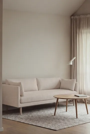 Linnevik sofa - Caleido Beige 9600-witgeoliede eiken, 3-zits - 1898